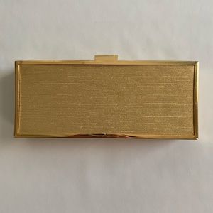 Gold Kate Landry Box Clutch